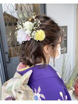 ヘアーアンドスパ エンジェイ(HAIR＆SPA enj) ハーフアップ