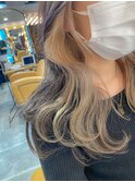 くびれヘアとインナーカラー