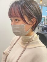 フェイスフレーミング/ピンク/ミストバング/インナーカラー/720