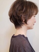 トップヘアー ガーデンヴィラ 安城(Garden Villa)&nbsp;大人の美ショートパーマスタイル/グレーベージュ