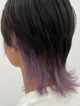 アロー 東松山店(Halo) インナーカラー/メンズウルフカット