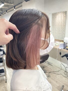 コワファーストナガサキシャンプーボーイ(COIFF1RST NAGASAKI SHAMPOO BOY) インナーホワイトピンク