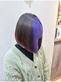 パープルバングカラー