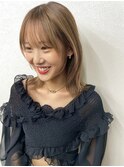顔周りレイヤー/グラデ/韓国風/ハイトーン