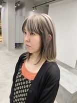 ヘアサロン ドット トウキョウ カラー 町田店(hair salon dot. tokyo color) マチルダボブ/ピンクベージュ/インナーグレージュ/ウルフ/前髪