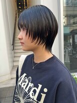 カフ(CAF)&nbsp;CAF松本/ショートウルフ/ダークトーンカラー/大阪/心斎橋美容室
