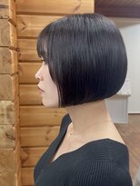 ブレイク 金沢店(BREK)&nbsp;黒髪カタログ　きりっぱなしボブ