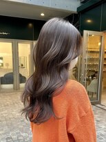 クム(kumu) 【kumu】アッシュグレージュ/セミディ/ブリーチ無し/栄/名古屋
