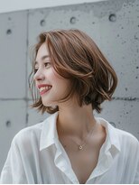 クラン 岡本(Chlan)&nbsp;前髪なしショートボブ×夏カラー