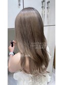 ミルクティーグレーベージュダブルカラーケアブリーチ×MIHO