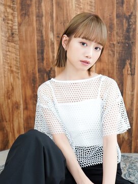 ラフィス ヘアー リーベ 京都駅前店(La fith hair liebe) 【La fith】切りっぱなしボブ×ケアブリーチ