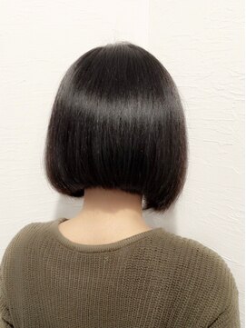ローグ ヘアー 金町店(Rogue HAIR) 大人可愛い秋色黒髪くすみベージュ前下がりボブショート