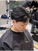 フェザーパーマ フェザーショート 短髪パーマ 新宿