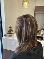 美容室 ベルナ(Beluna)&nbsp;白髪ぼかし　ハイライト(明るめ)