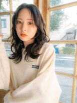 リュープリエ 笹塚(Lieu plie)&nbsp;前髪長めのセミロングのスタイル