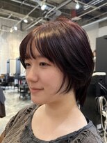 ブリーチなしダークパープル