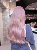 ペレ 渋谷(PELE)&nbsp;イメチェン/ホワイトブロンド/外ハネボブ/ワイドバング/渋谷