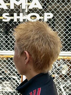 フジヤマ バーバー ショップ(FUJIYAMA BARBER SHOP) シャンパンゴールド／スパイキーショート