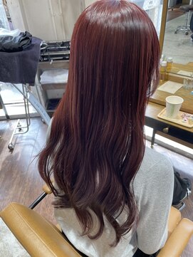 アヴァンスアンス 広島袋町店(AVANCE.ens) 髪質改善カラーとピンクブラウンカラー