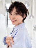 ミニウルフレイヤーカット顔周り前髪韓国ショートボブ/大宮
