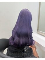 ベレーザシェルト(Beleza scelto) 14430ブリーチ&ダブルカラーラベンダーパープルレイヤーロング