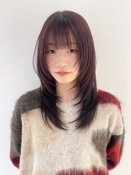 アイティーバイアルバム 北千住店(IT by ALBUM) 美髪顔周りレイヤー前髪カット韓国ヘア_ba541873