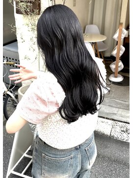 オアシスアヴェダ(OASIS AVEDA) 暗髪透明感カラー/ロング/梅田美容室