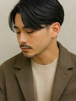 ラルジュヘアイコール(Large hair equal =)&nbsp;スーツ短髪ツーブロック束感モテる黒髪イメチェンパーマ流行髭