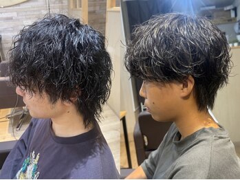 メンズサロン ウェーブ(men's salon WAVE)の写真/【天王寺・阿倍野直結】ハイキャリアのstylistが対応◎パーマ/ブリーチ/デザインカラー/曲がる縮毛矯正