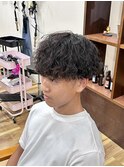 セットで魅せるシャドウパーマ!