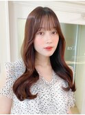 大人ガーリー/ダークアッシュ/ミディアムレイヤー似合わせカット