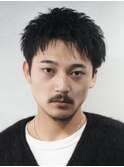 渋谷ルーズパーマメンズカットツイストパーマスパイキーショート