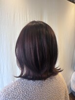 ココカラヘアー ニコ(cococara hair nico)&nbsp;カシスカラー/透明感カラー/くびれボブ