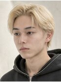 横浜メンズブリーチメンズカラーミルクティーベージュピンク金髪