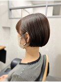 【小顔効果抜群☆】大人丸みショートボブ