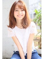 ロエナ(ROENA) 20代30代40代50代小顔カット黒髪ワンレンボブルフネビージュ前髪