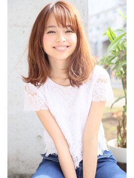 ロエナ(ROENA) 20代30代40代50代小顔カット黒髪ワンレンボブルフネビージュ前髪