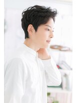 ミック ヘアアンドビューティー 大山店(miq  Hair&Beauty)&nbsp;ふんわりアップバングのジェントルマンショート