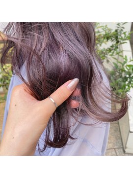 ノアズアーク 心斎橋(Noah's Ark) 1ブリーチ透明感 pink violet ☆