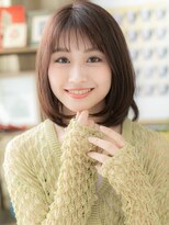 カバーヘア ブリス 上尾西口店(COVER HAIR bliss)&nbsp;ツヤ髪ダークアッシュ大人かわいいロブヘアb上尾20代30代40代