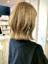 キャアリー(Caary)&nbsp;福山美容室caaryぱつボブミルクティーベージュ