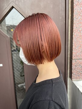 サロンドミルク 溝の口店(salon de MiLK) 10代20代30代/ピンクベージュ/ボブ［溝の口］