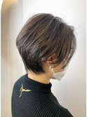 前下がり前髪長めショート◇20代30代40代ヘアスタイル