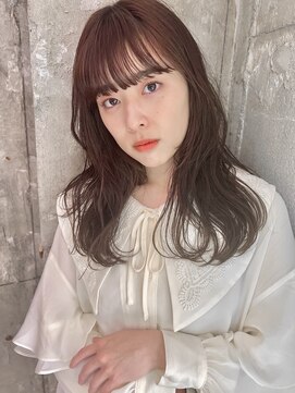 アンリ(Henri) 【かしむらゆうか】ブリーチなしWカラー/暖色/柔らかウェーブ