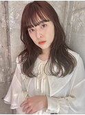 【かしむらゆうか】ブリーチなしWカラー/暖色/柔らかウェーブ