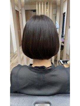 ランチ(ranch) モスグレージュ×ミニマムボブ