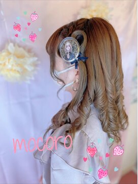 ヘアーセット モコロ(Hair Set MOCORO) 缶バッジヘア