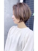 [Hair Make I`ll 奈良]ハイライトショートボブ