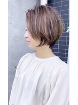 アイル(I'll)&nbsp;[Hair Make I`ll 奈良]ハイライトショートボブ