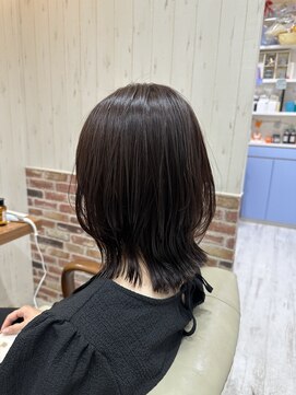 ソワン ドゥ ブレス 立花店(soin de brace) レディースくびれボブカット/黒髪